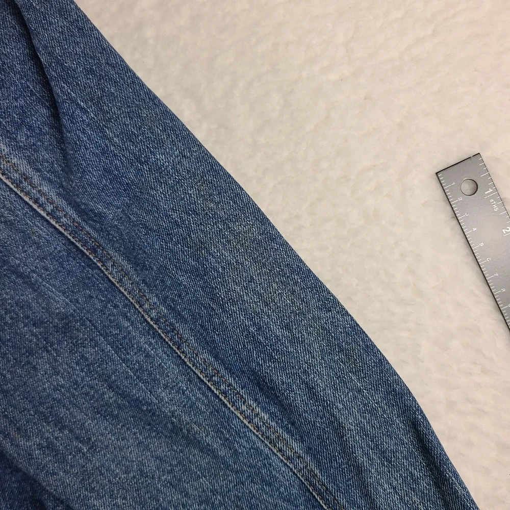 Guess Jean Denim Trucker Jacket Mens Large Blue Flap‎ Pocket VTG USA Style 10807